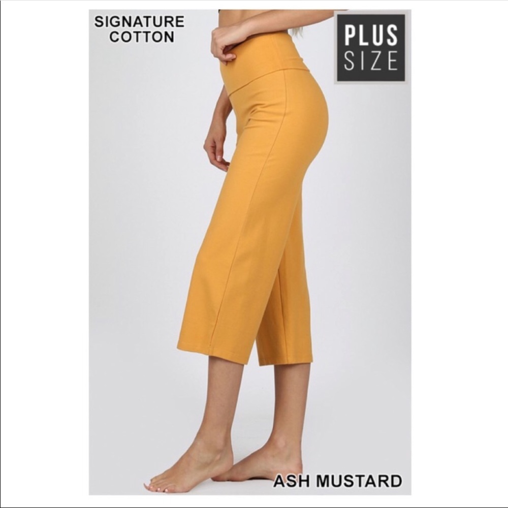 Plus Size Fold Over Yoga Pants